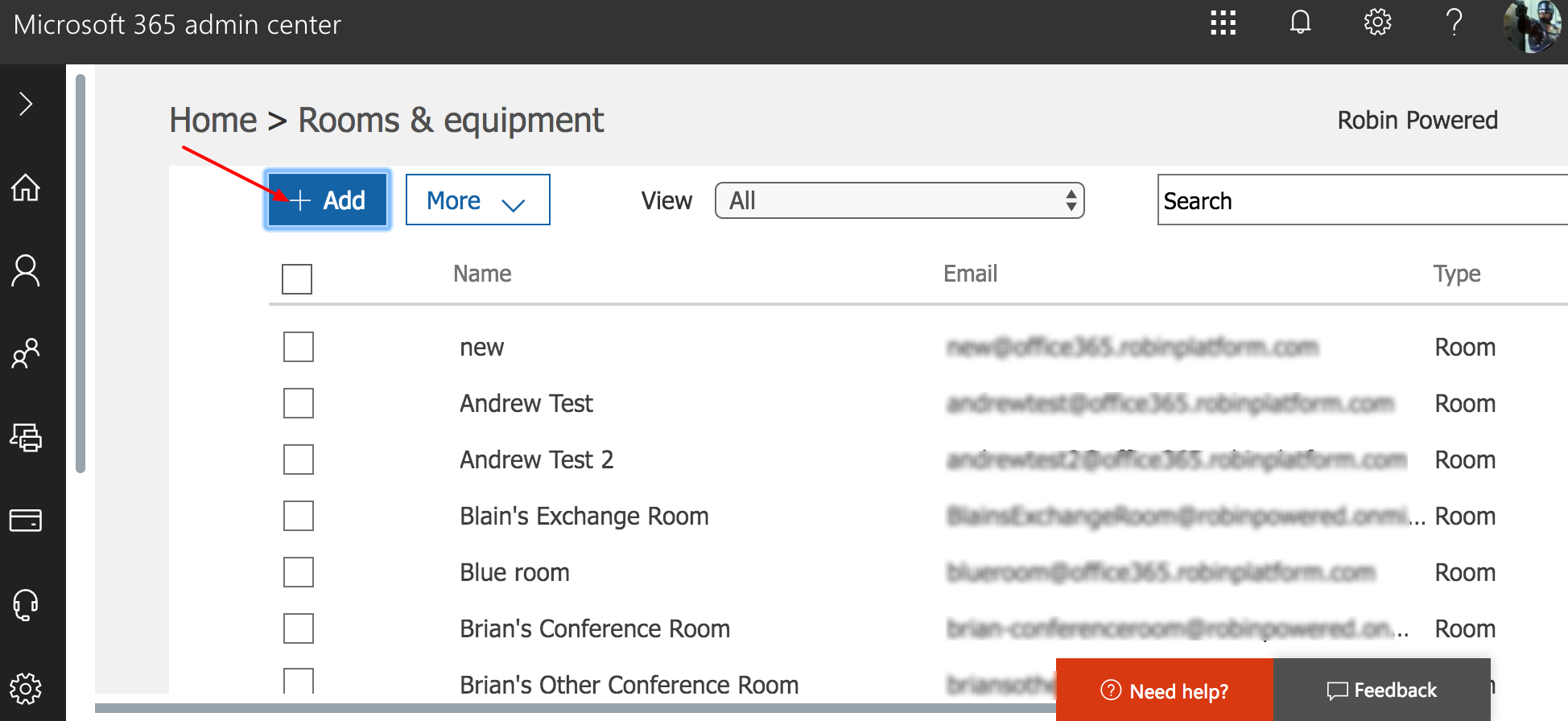 configurer une salle de rendez-vous dans Outlook