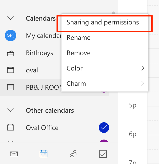 Can you share calendars with external users?