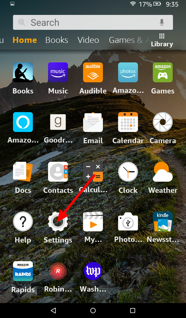 remove email app from older kindle fire