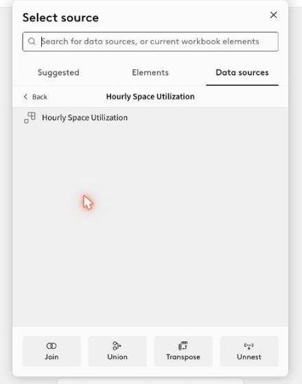 Clicking a table opens it. Click the item inside to add it